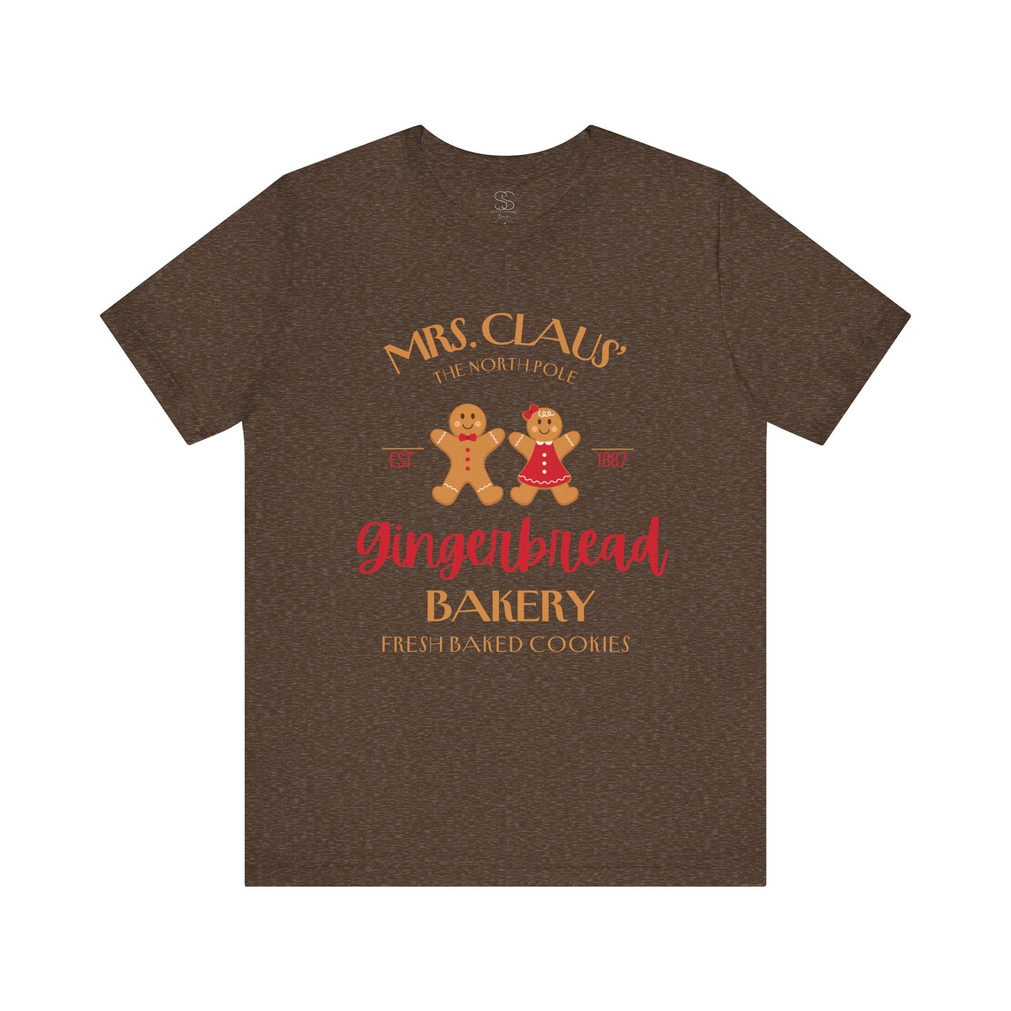 Gingerbread Bakery T‑Shirt – "Mrs. Claus' Gingerbread Bakery" Holiday Tee