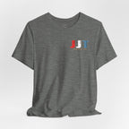 Jadran Junior Tamburitzans Adult T‑Shirt - White and Red Lettering & Serbian Logo
