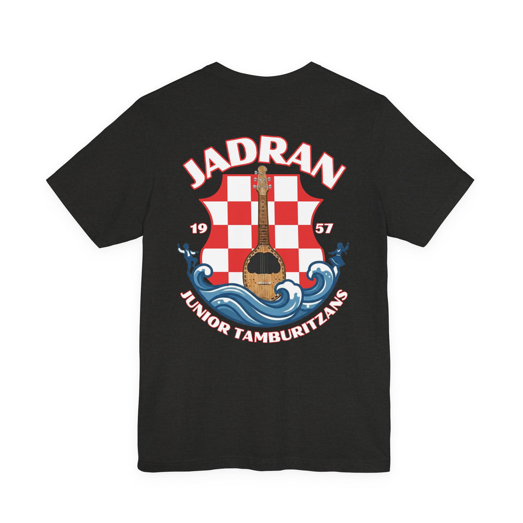 Jadran Junior Tamburitzans Adult T‑Shirt - White and Red Lettering