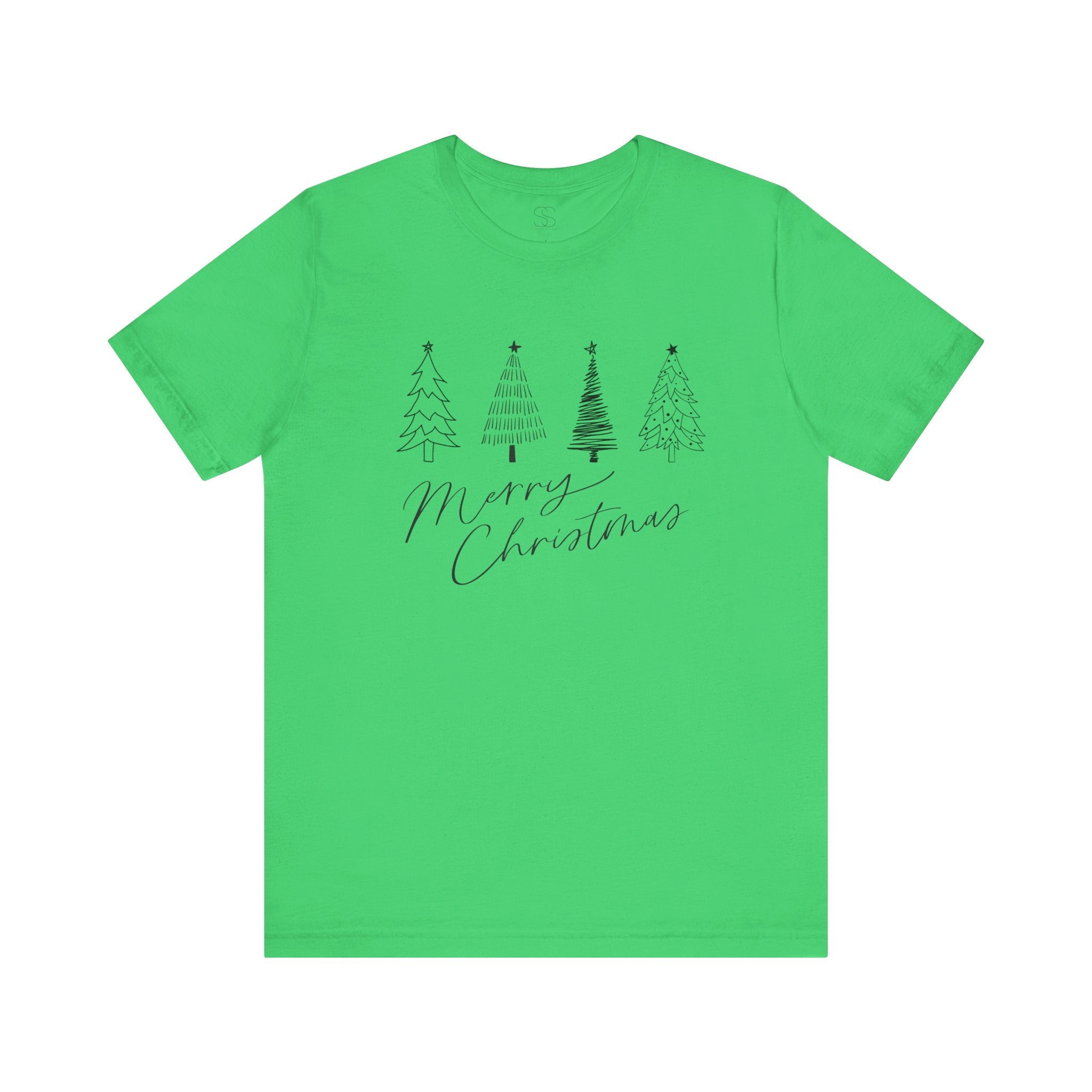Merry Christmas Minimal Tree Tee