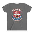 Jadran Junior Tamburitzans Kid Shirt - White and Red Lettering & Serbian Logo