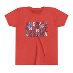 Retro 'America' Patriotic Graphic Youth T-Shirt