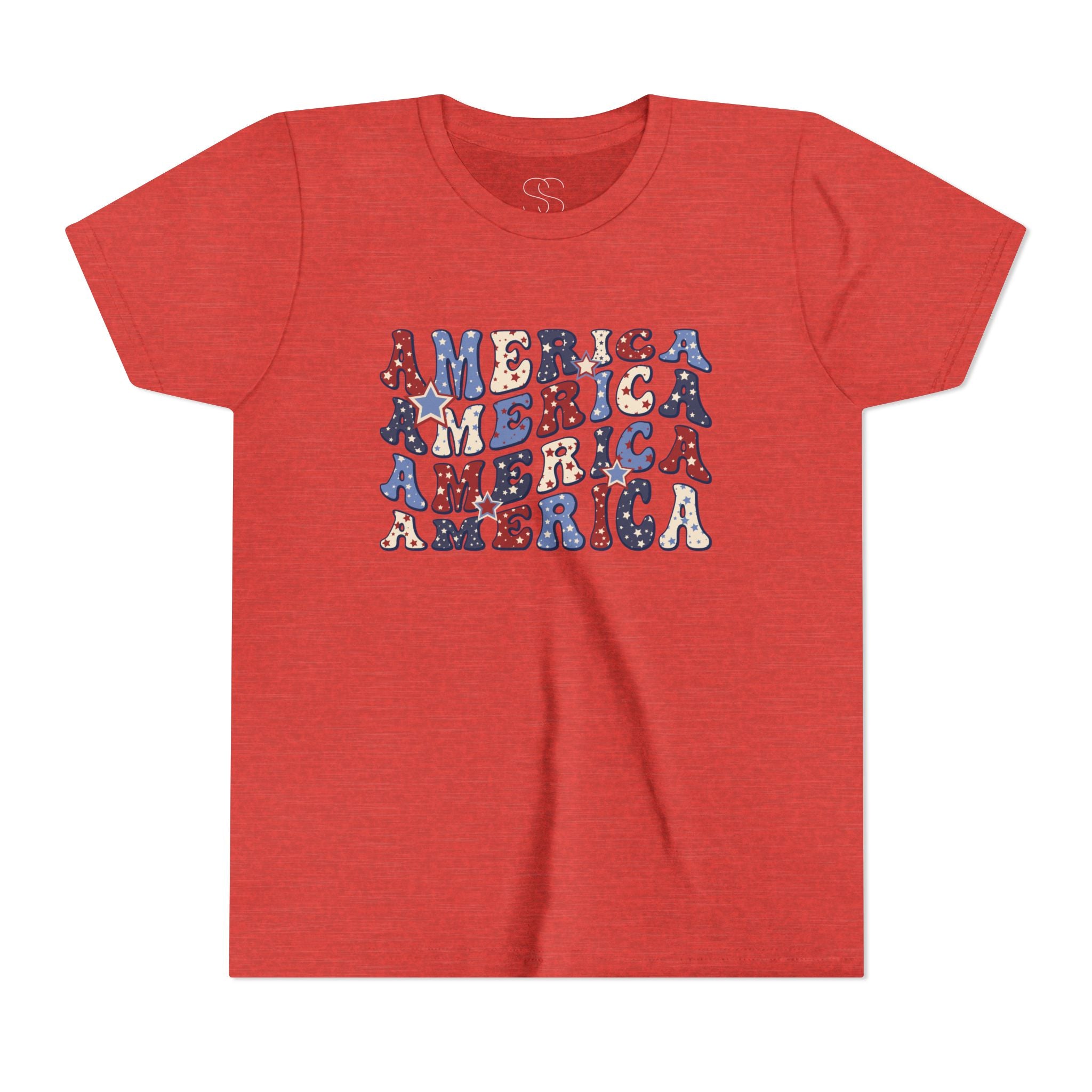 Retro 'America' Patriotic Graphic Youth T-Shirt