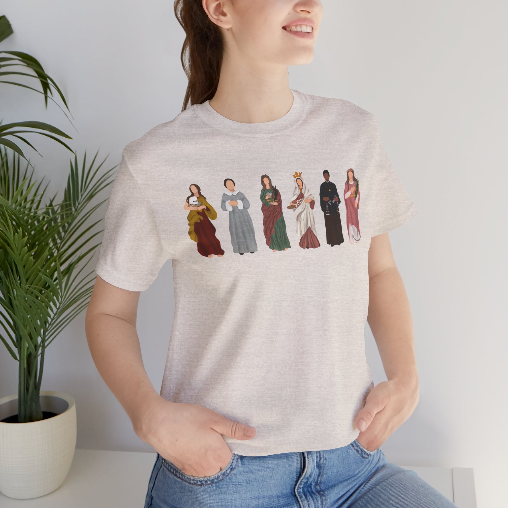 Holy Women Figures Illustration T-Shirt - Saints
