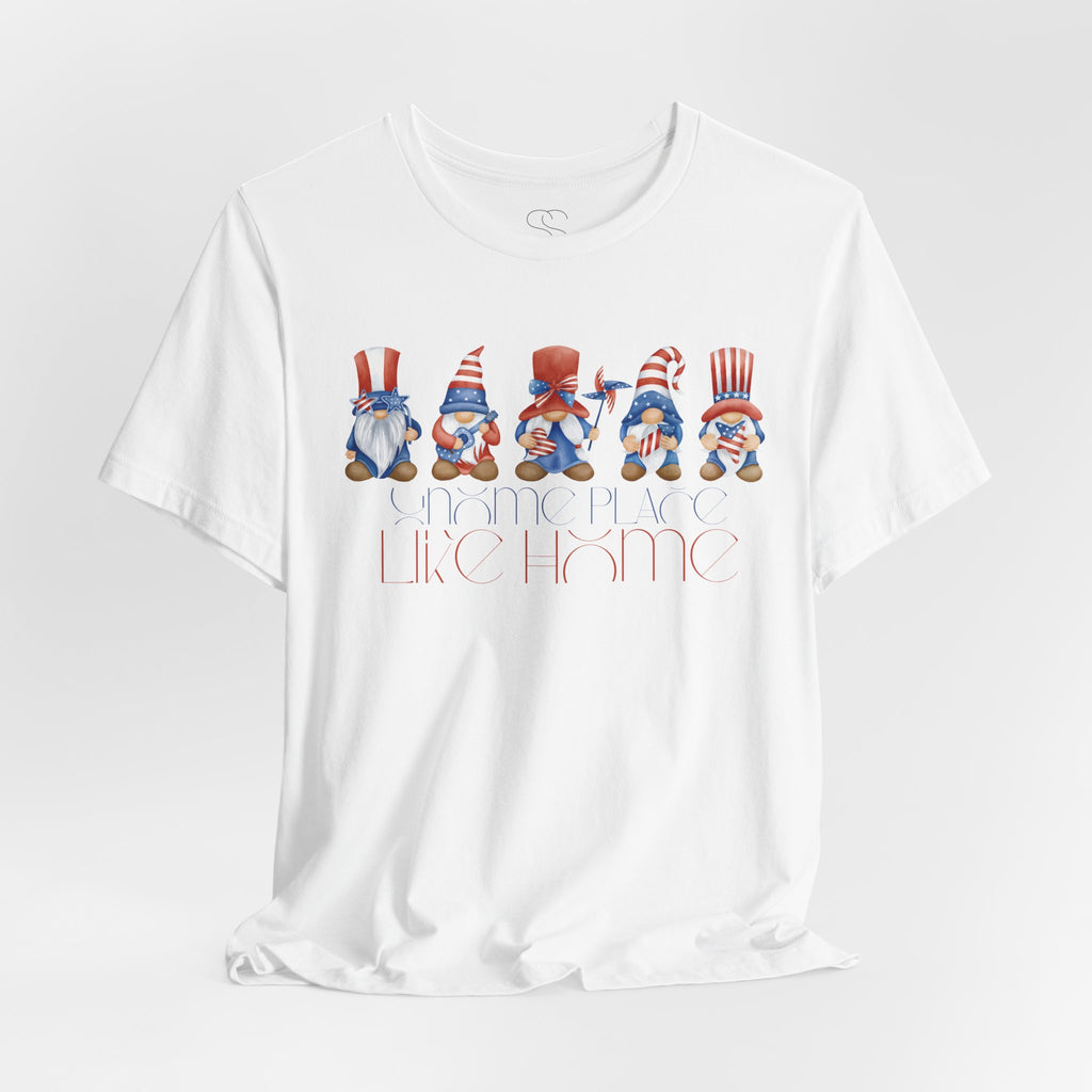 Patriotic Gnome Tee – Stars & Stripes Fourth of July T‑Shirt