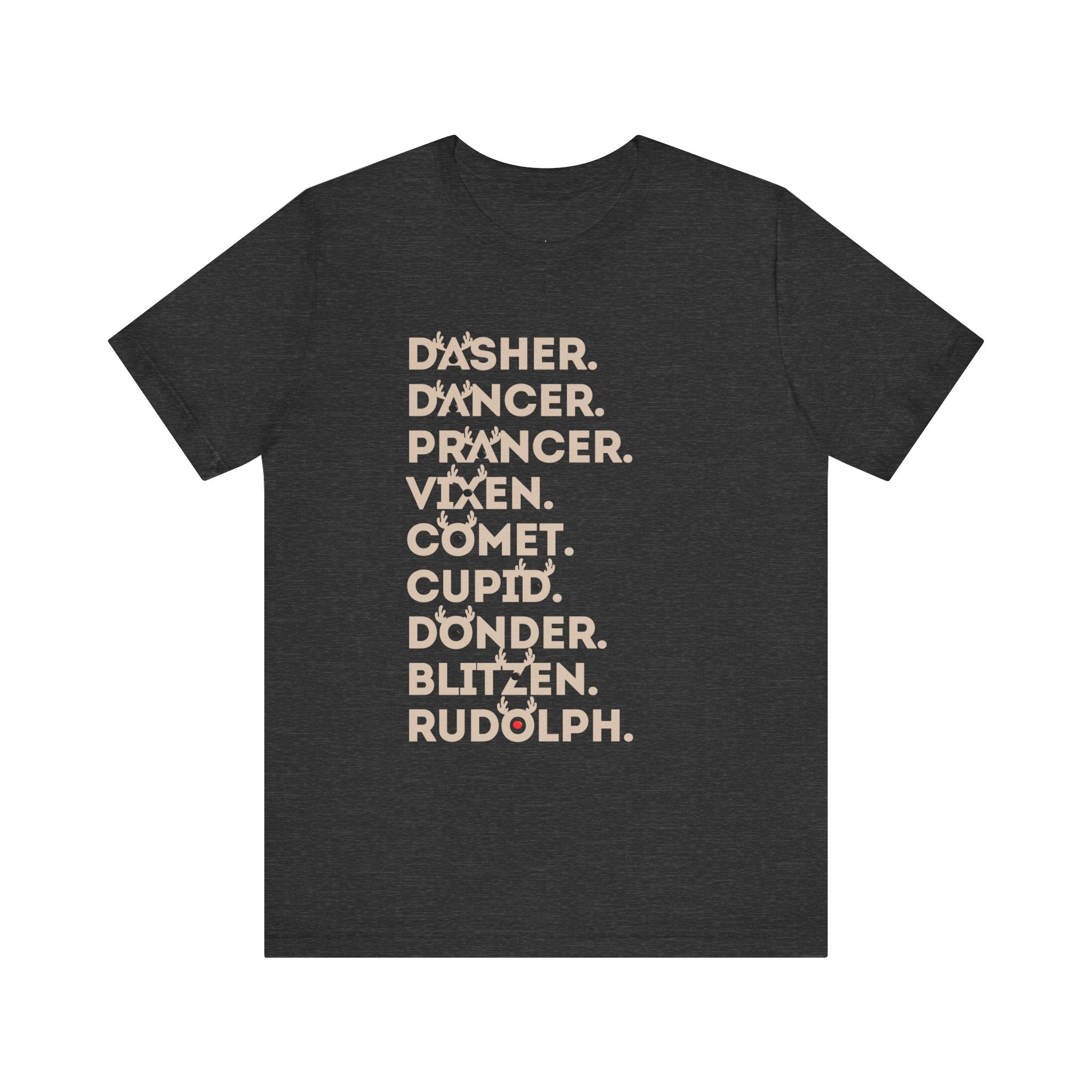 Christmas Reindeer Names Tee