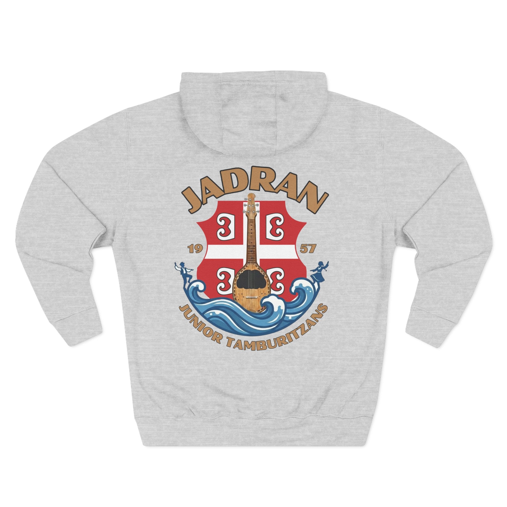 Jadran Junior Tamburitzans Adult Sweatshirt Hoodie - Serbian Logo