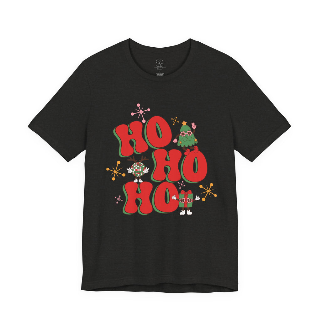 Christmas 'Ho Ho Ho' Tee – Festive Santa & Elf Holiday T-Shirt