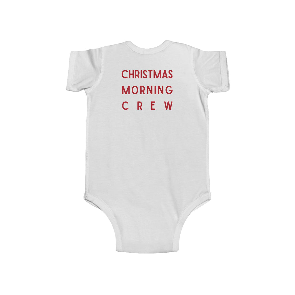 Infant Bodysuit — "Christmas Morning Crew" Cute Baby Holiday Onesie