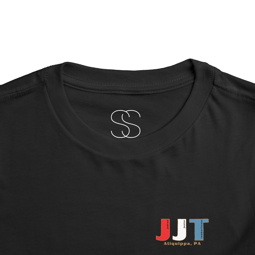 Jadran Junior Tamburitzans Toddler Tee - White and Red Lettering & Serbian Logo