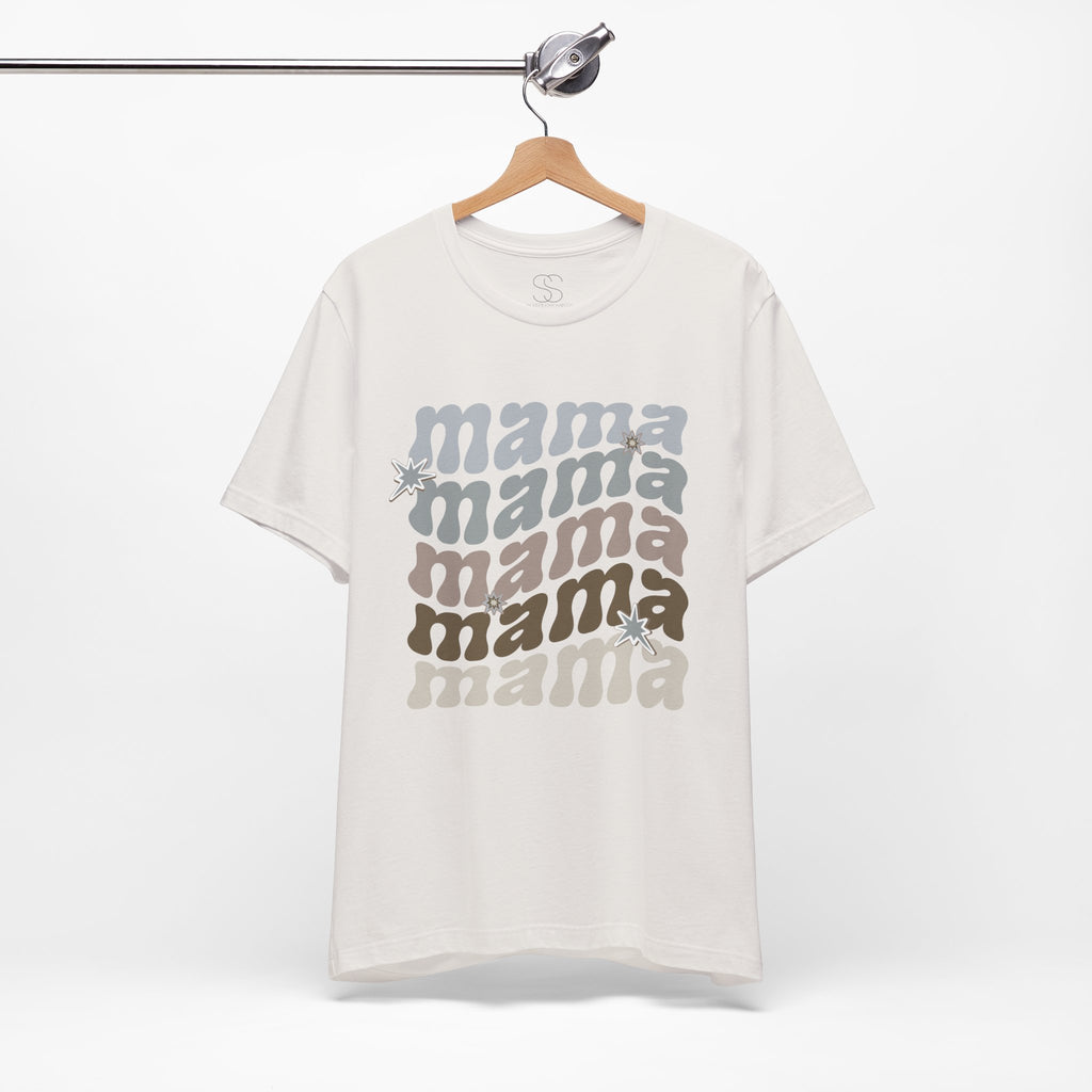 Mama Retro Tee — Vintage-Inspired 'Mama' Stacked Graphic T-Shirt