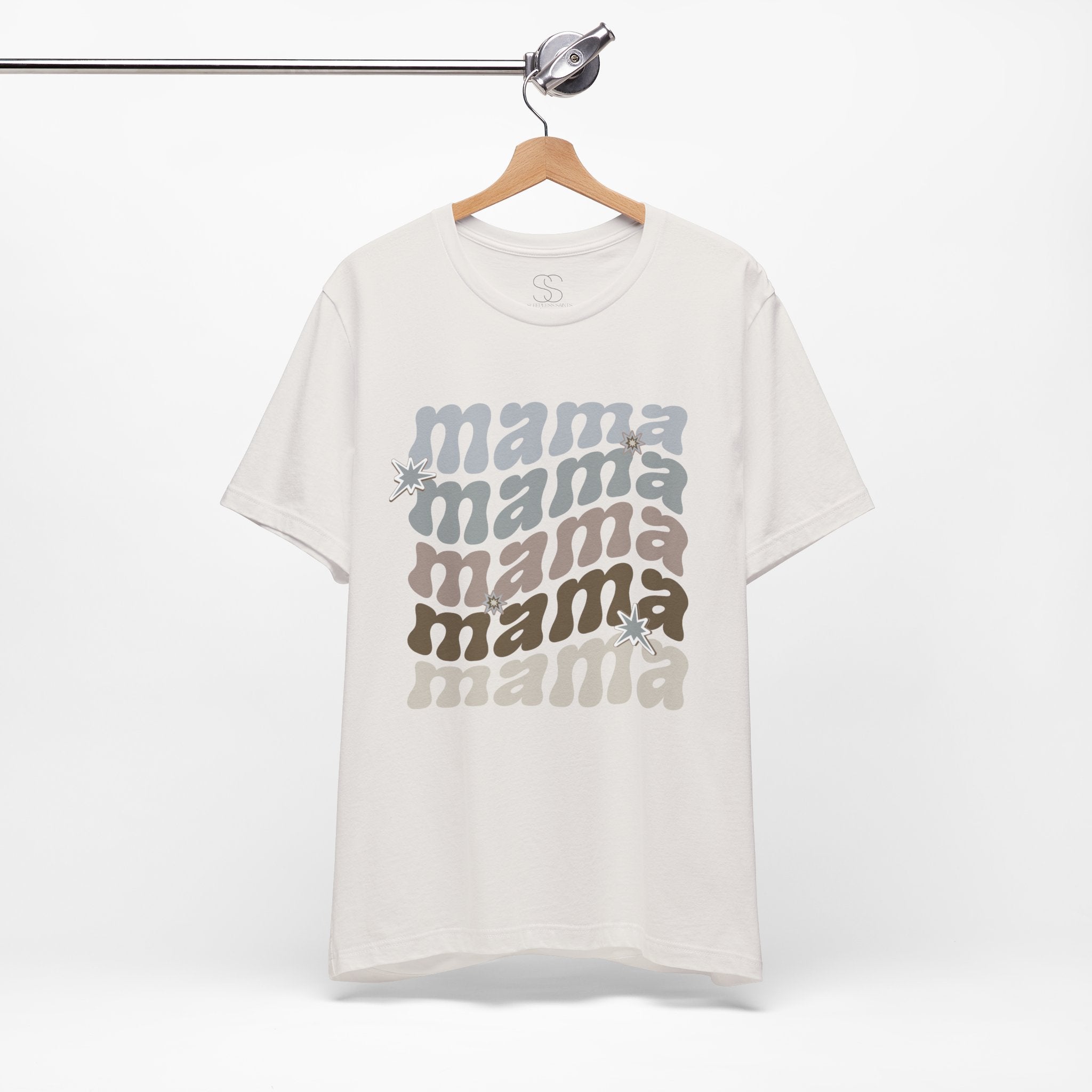 Mama Retro Tee — Vintage-Inspired 'Mama' Stacked Graphic T-Shirt