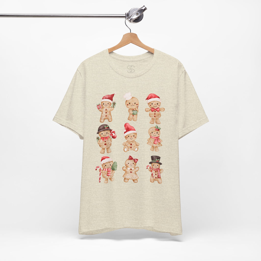 Christmas Gingerbread Characters Tee – Cute Holiday Cookie Shirt