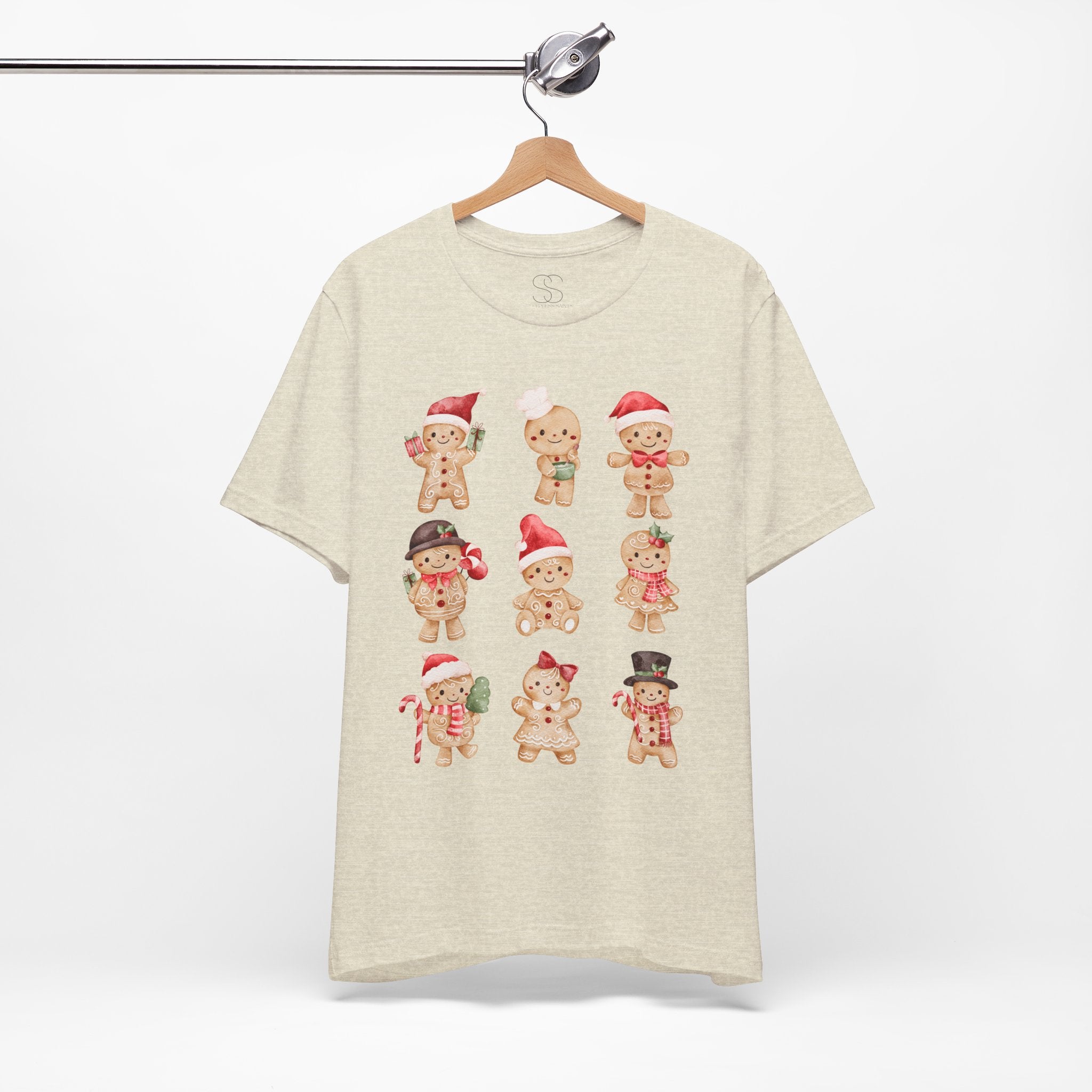 Christmas Gingerbread Characters Tee – Cute Holiday Cookie Shirt