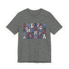 America Retro Adult T-Shirt - Vintage Patriotic 4th of July Tee