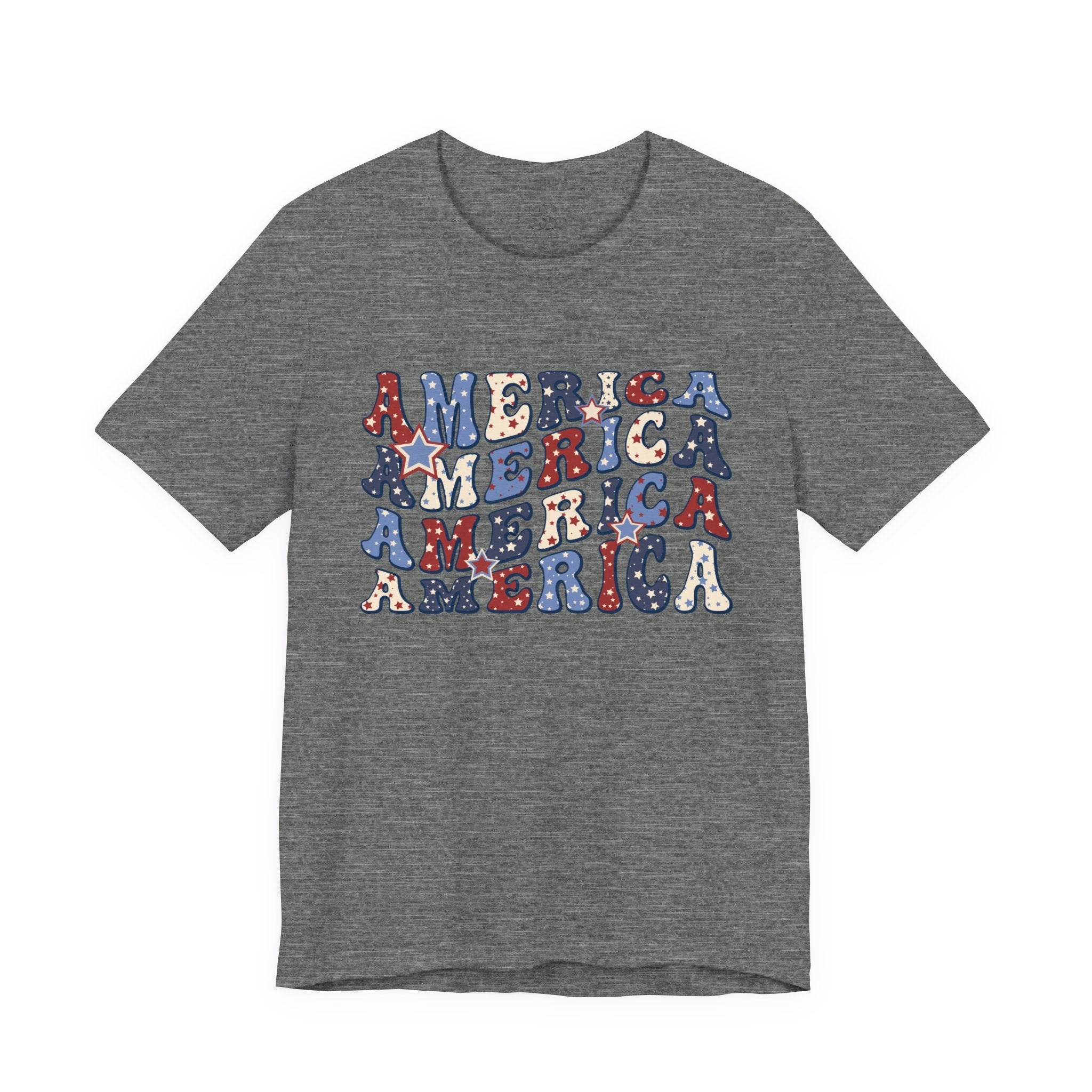 America Retro Adult T-Shirt - Vintage Patriotic 4th of July Tee