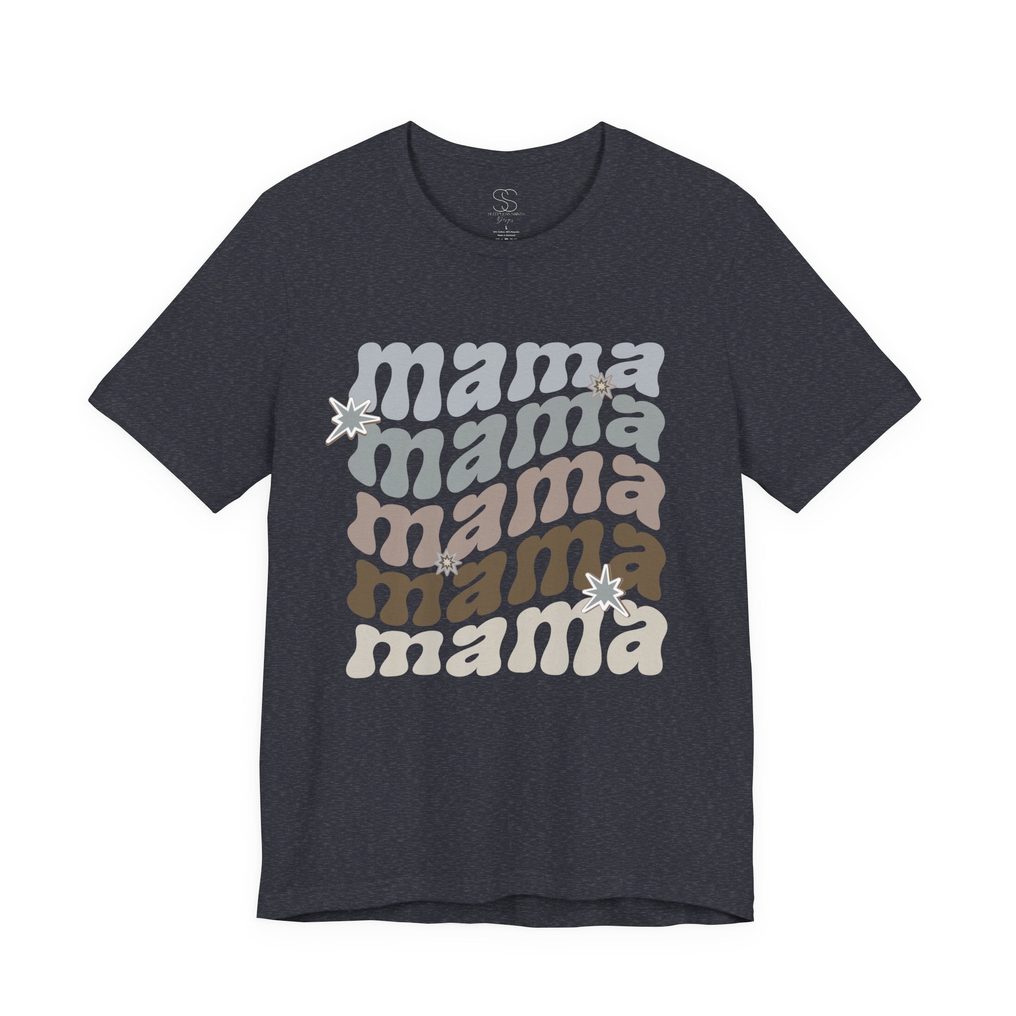 Mama Retro Tee — Vintage-Inspired 'Mama' Stacked Graphic T-Shirt