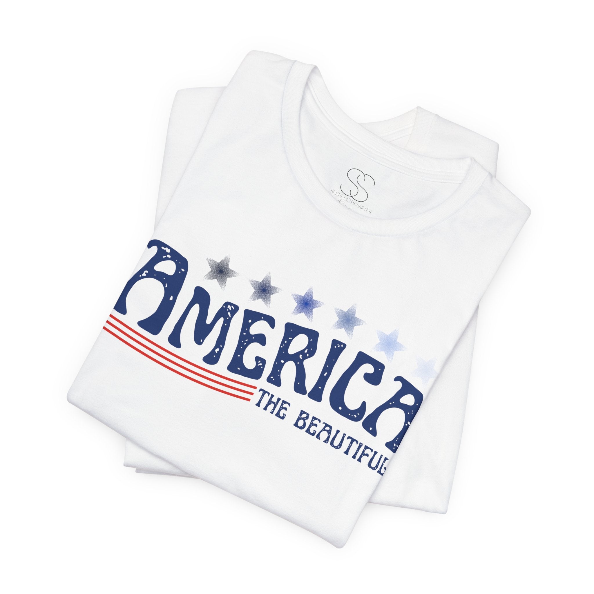 America The Beautiful T-Shirt - Patriotic 4th of July Tee