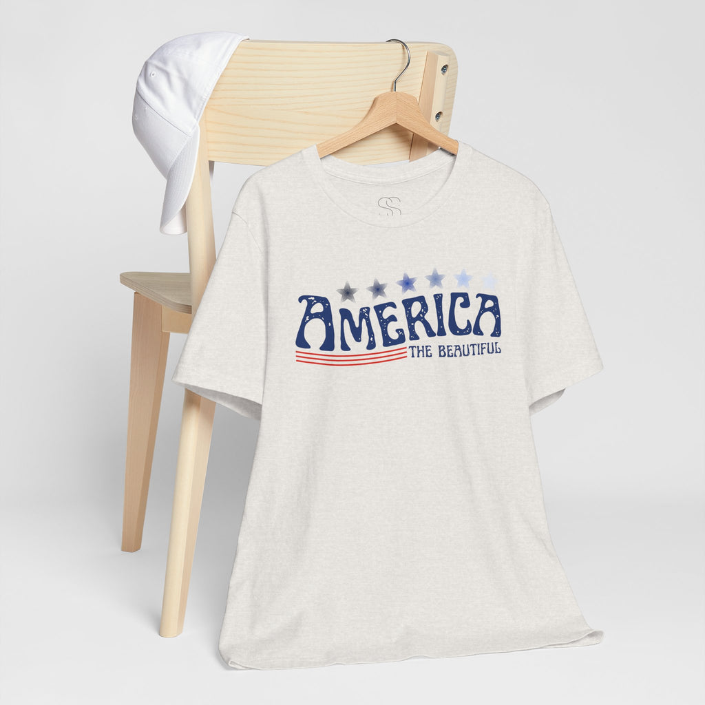 America The Beautiful T-Shirt - Patriotic 4th of July Tee