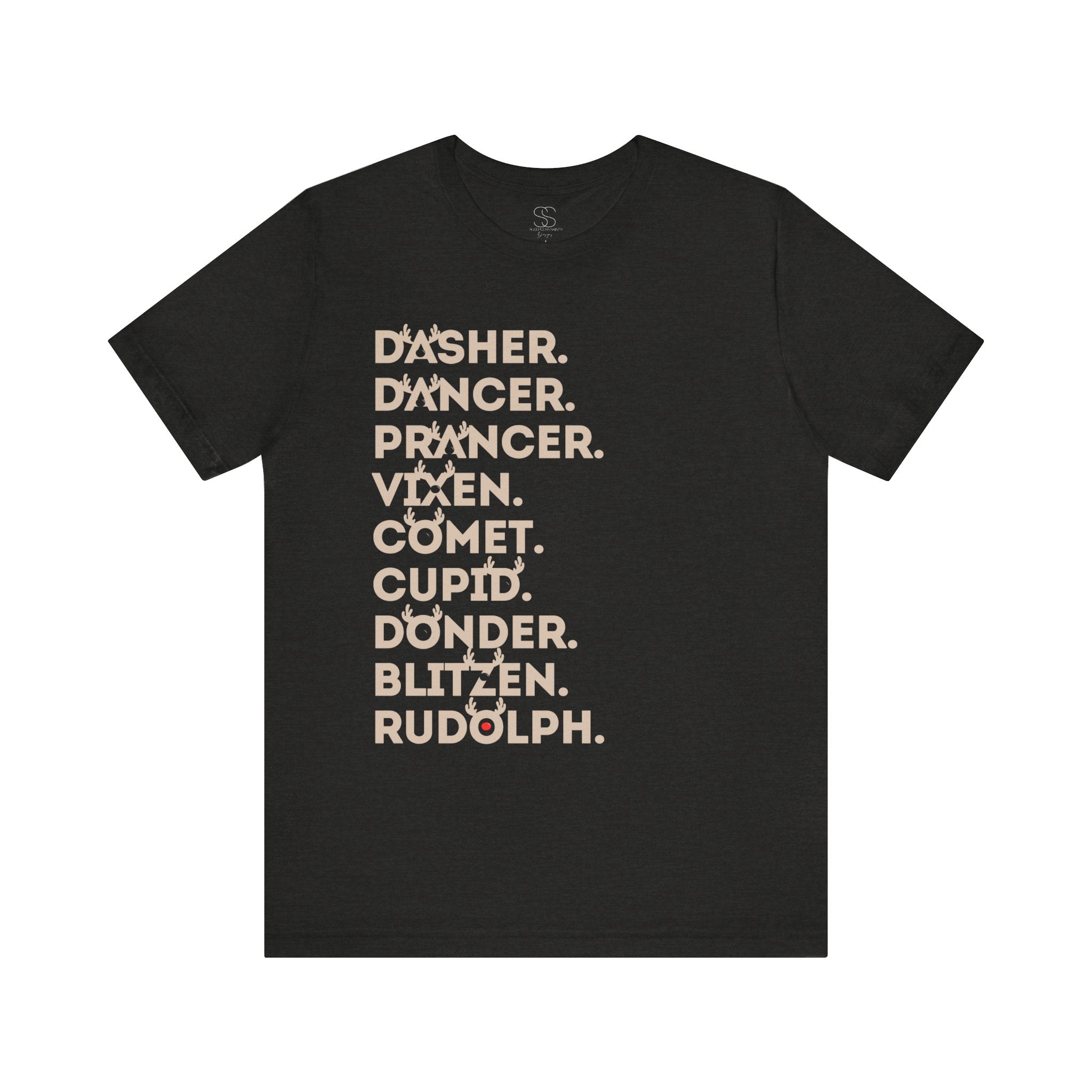Christmas Reindeer Names Tee