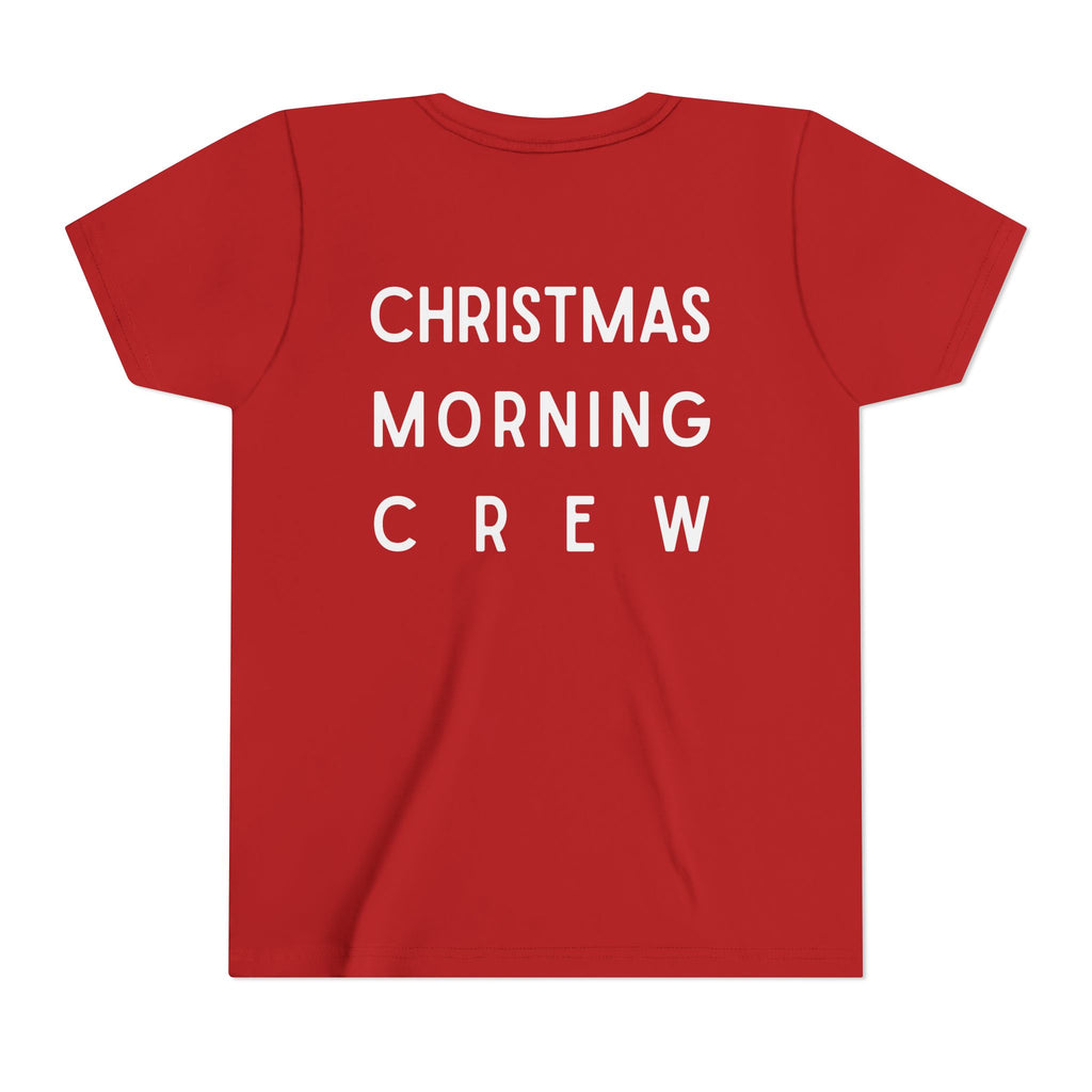 Youth Tee — "Christmas Morning Crew" Holiday Kids T-Shirt