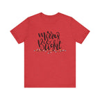 Merry & Bright Christmas Tee - Holiday Light Script T-Shirt