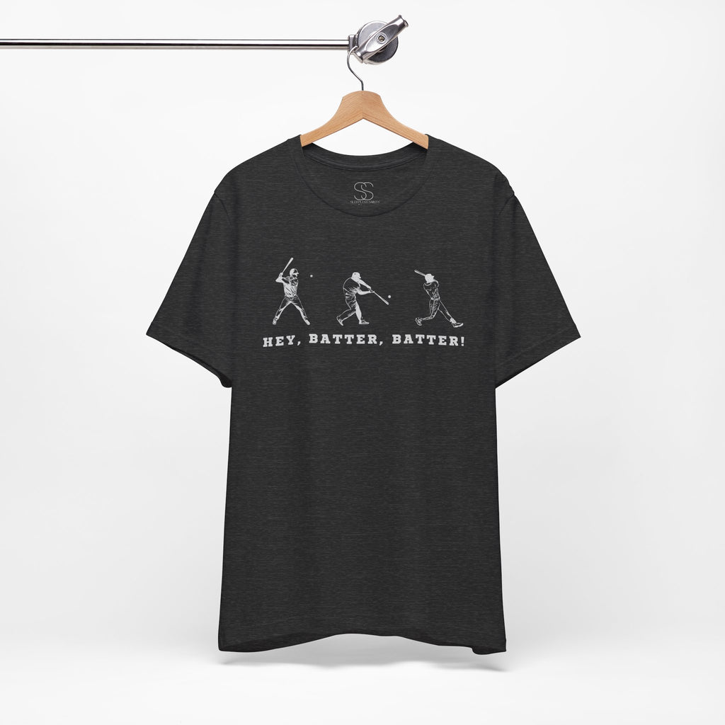 Baseball Batter Sequence T-Shirt — "Hey, Batter, Batter!" Retro Sports Tee
