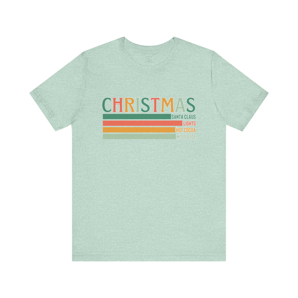 Christmas Words Unisex Jersey Tee