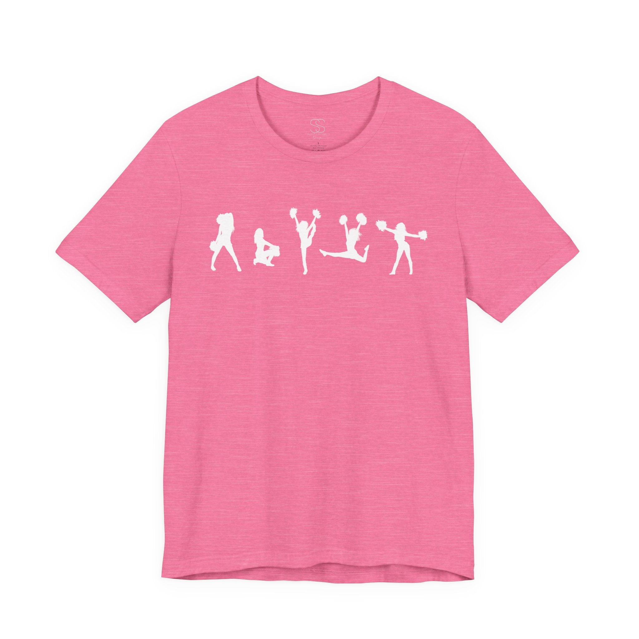 Cheer Poses T-Shirt — Cheerleading Silhouette Tee