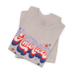 America Retro Graphic Tee - Patriotic 4th of July T-Shirt
