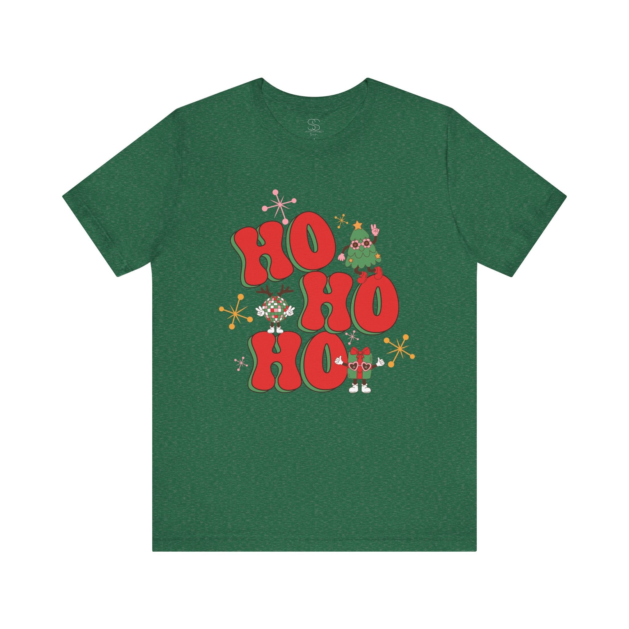 Christmas 'Ho Ho Ho' Tee – Festive Santa & Elf Holiday T-Shirt