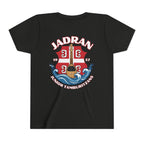 Jadran Junior Tamburitzans Kid Shirt - White and Red Lettering & Serbian Logo