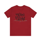 Merry & Bright Christmas Tee - Holiday Light Script T-Shirt
