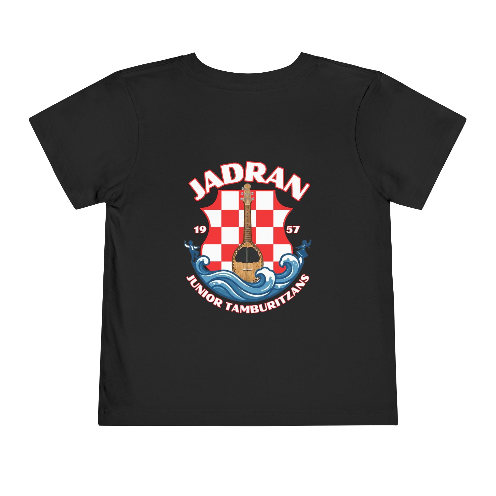 Jadran Junior Tamburitzans Toddler Tee - White and Red Lettering