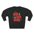 Ho Ho Ho Christmas Sweatshirt — Festive Elf & Reindeer Holiday Crewneck