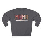 Mama Retro Crewneck Sweatshirt — Vintage Checkerboard Mom Graphic