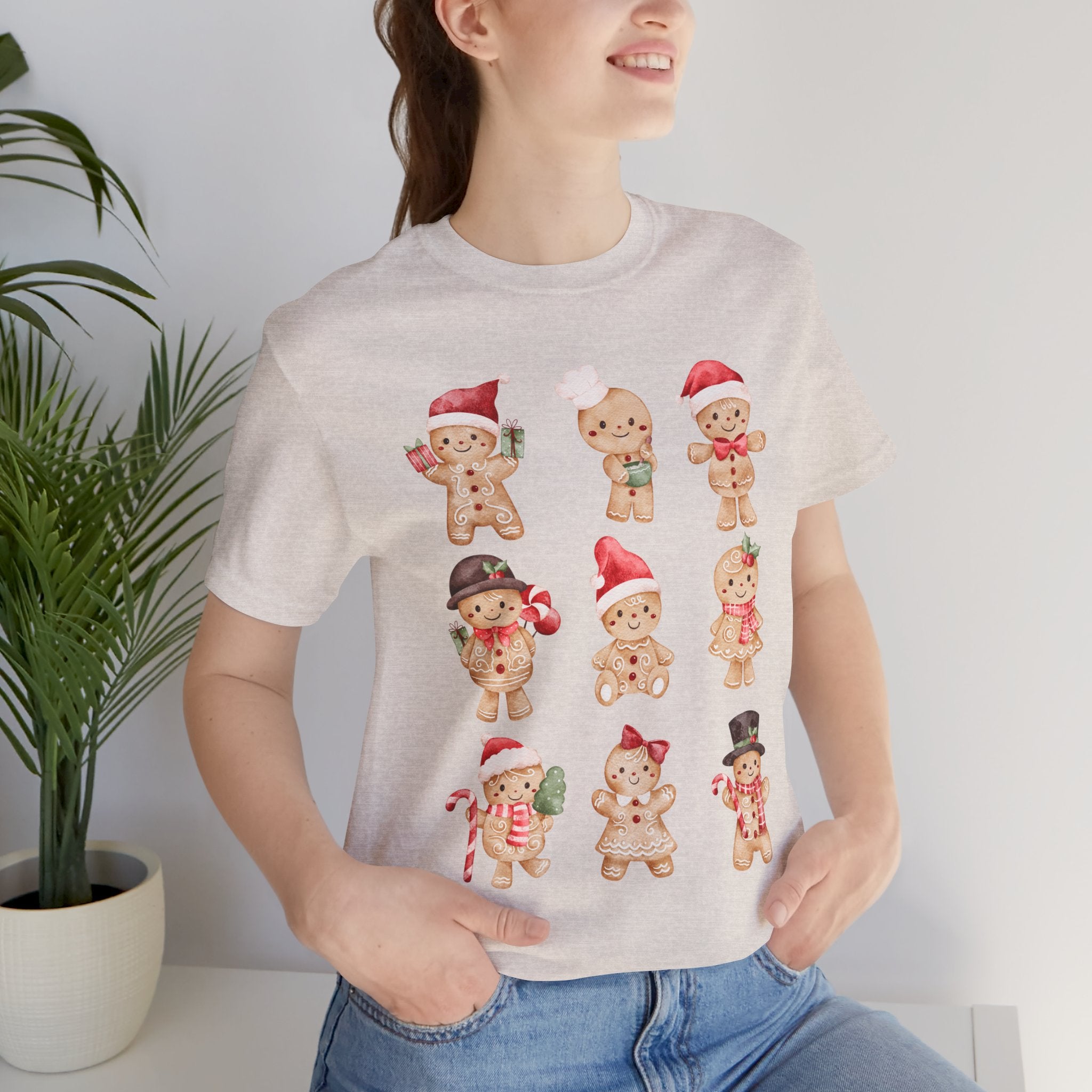 Christmas Gingerbread Characters Tee – Cute Holiday Cookie Shirt