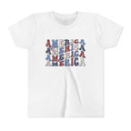 Retro 'America' Patriotic Graphic Youth T-Shirt