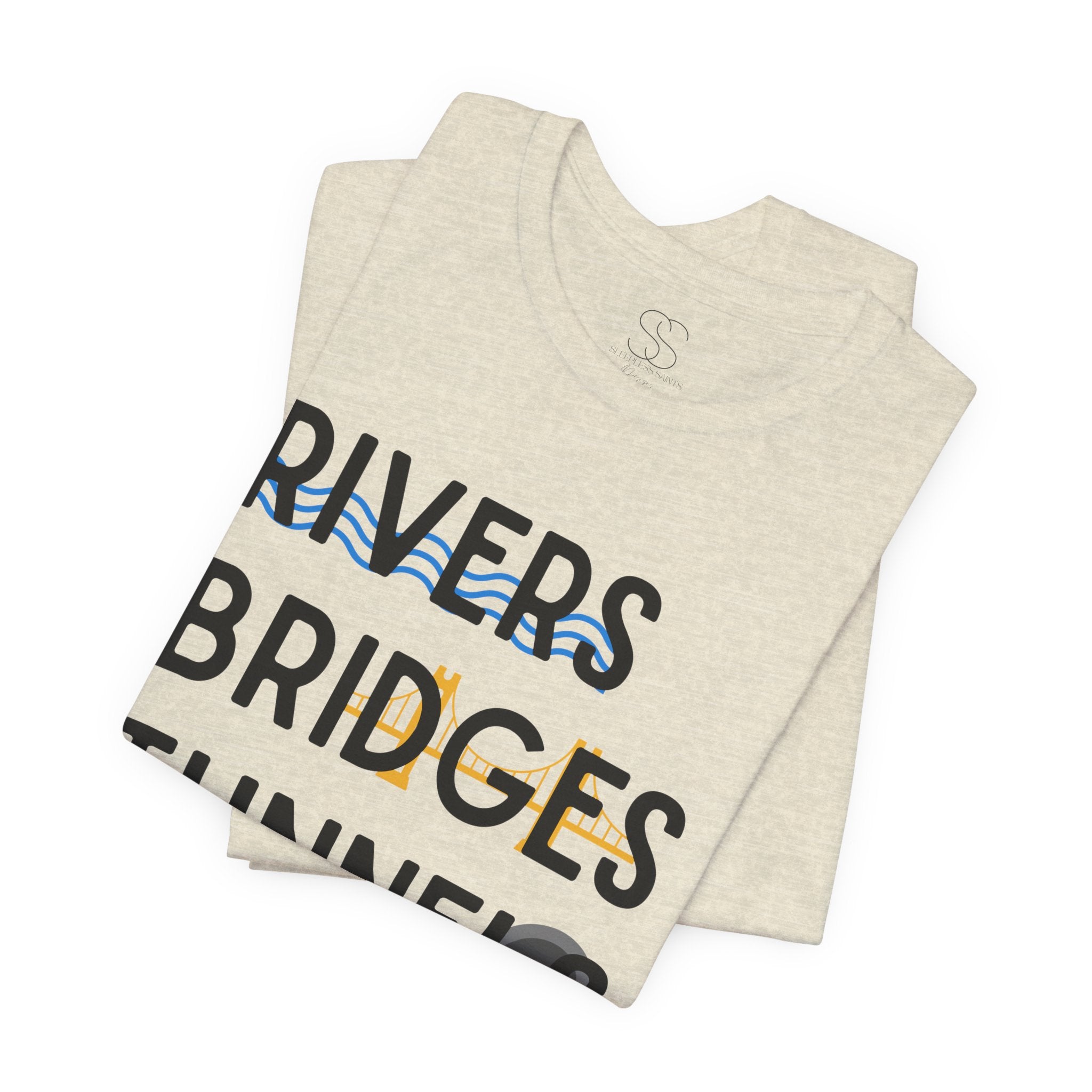 Rivers Bridges Tunnels Ketchup Tee - Pittsburgh Graphic T‑Shirt