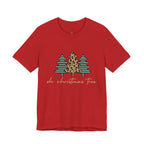 Christmas Tree Tee - "Oh Christmas Tree" Leopard & Pine Holiday T-Shirt
