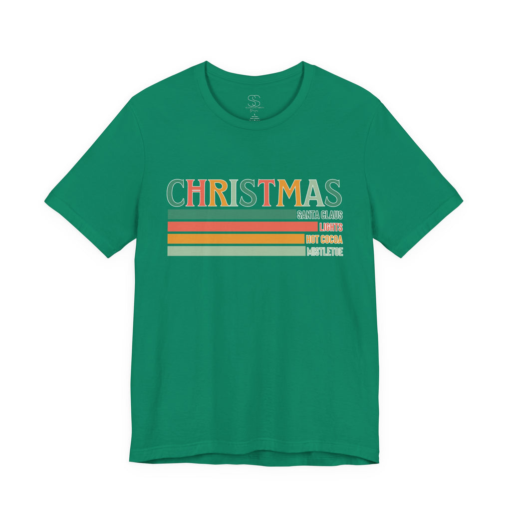 Christmas Words Unisex Jersey Tee