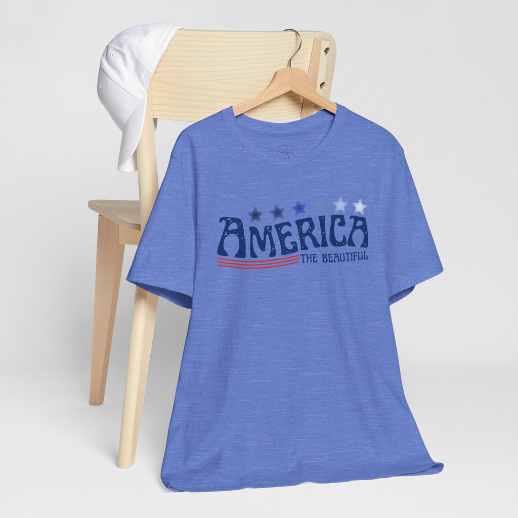 America The Beautiful T-Shirt - Patriotic 4th of July Tee