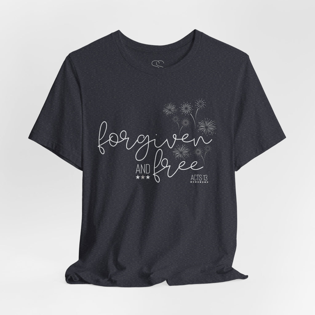 Forgiven and Free T-Shirt - Christian Faith Tee (Acts 13)