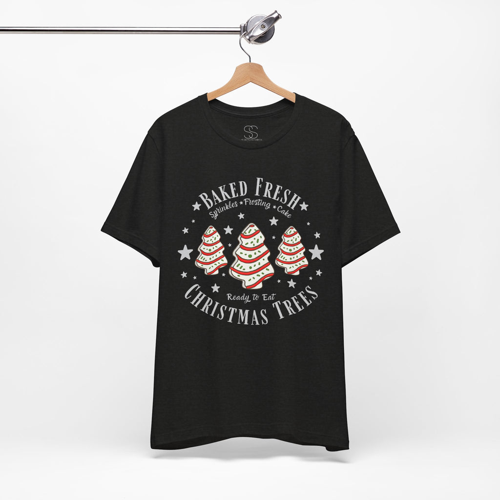 Baked Fresh Christmas Trees T-Shirt — Cute Holiday Baking Graphic Tee