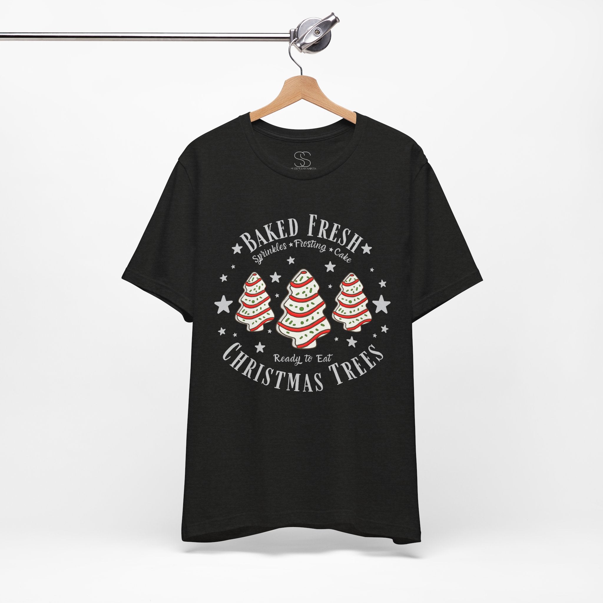 Baked Fresh Christmas Trees T-Shirt — Cute Holiday Baking Graphic Tee