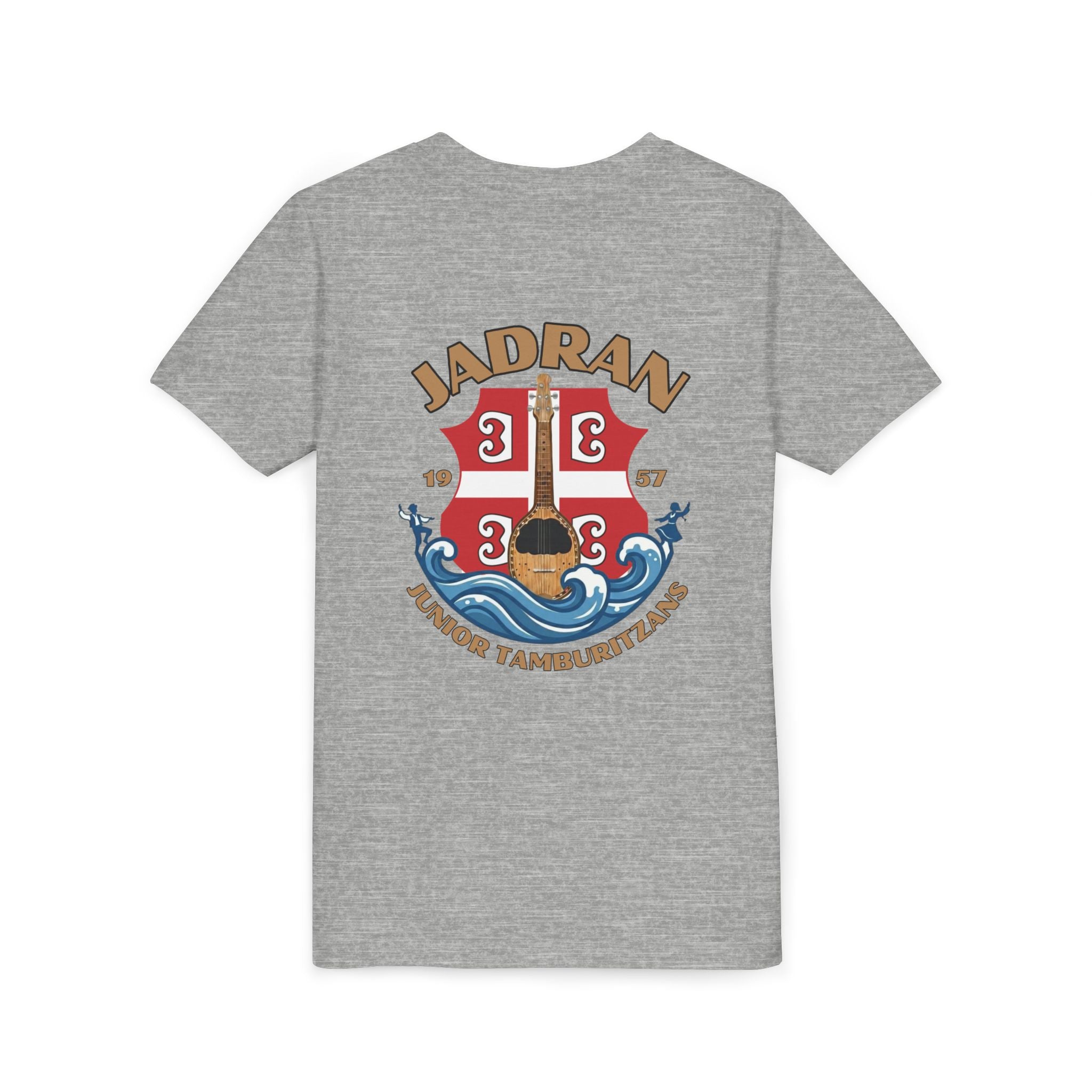 Jadran Junior Tamburitzans Kid Shirt - Tan Lettering & Serbian
