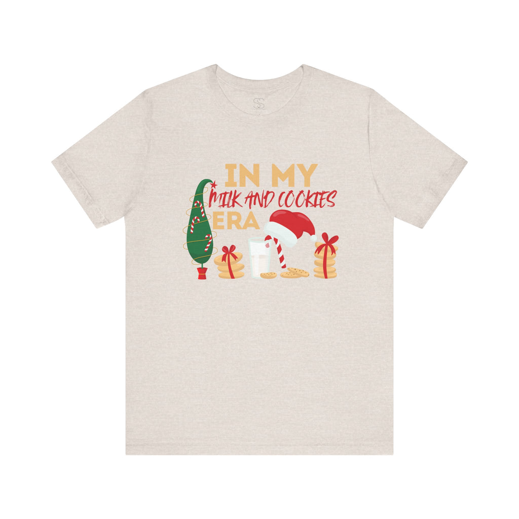 Christmas Cookie & Milk Tee - "In My Milk And Cookies Era" Holiday T‑Shirt