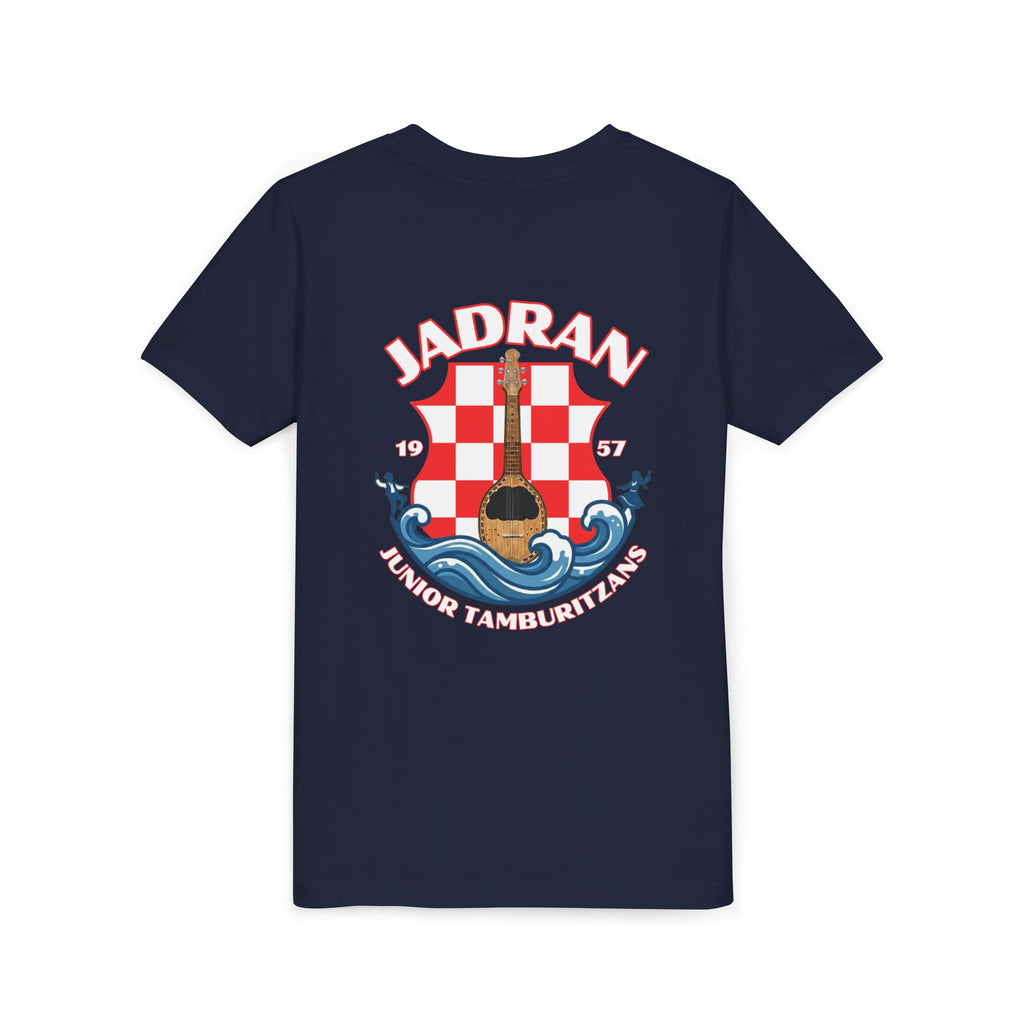 Jadran Junior Tamburitzans Kid Shirt - White and Red Lettering