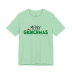 Merry Grinchmas Tee - Unisex Short Sleeve Christmas Shirt