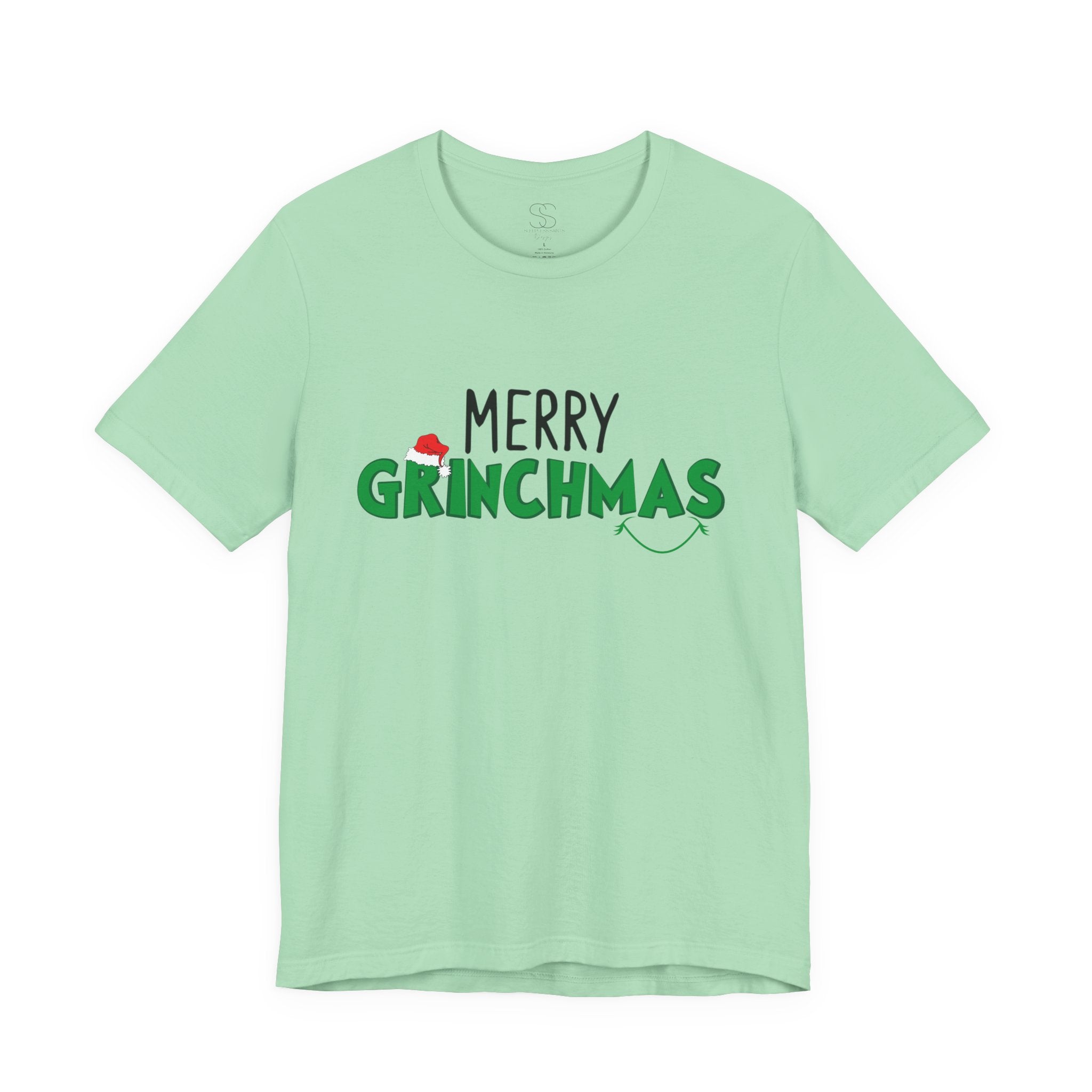 Merry Grinchmas Tee - Unisex Short Sleeve Christmas Shirt
